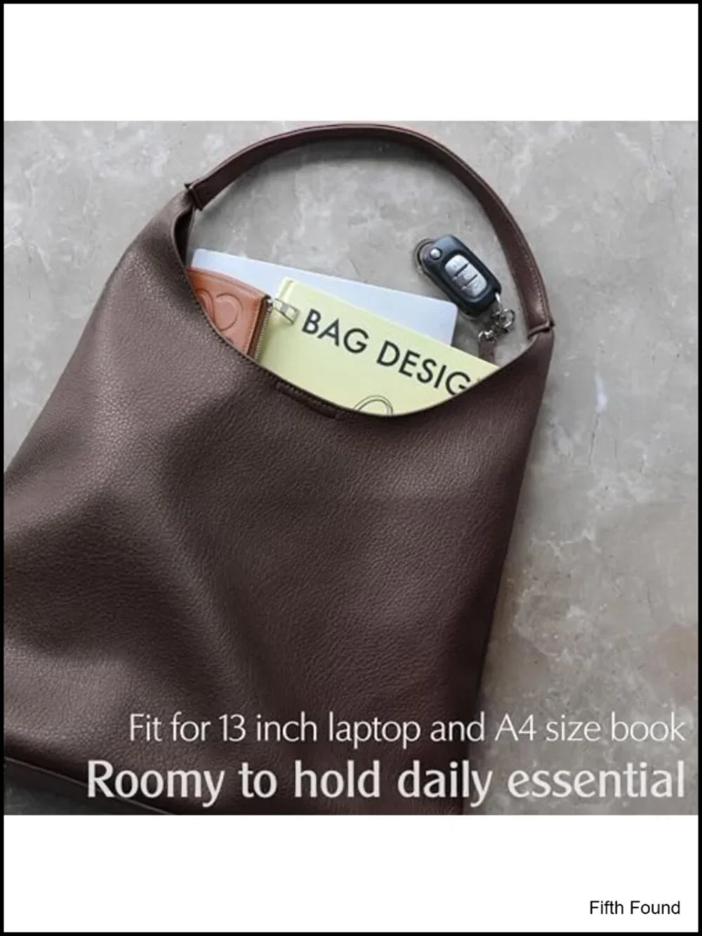 Soft Vegan Leather Slouchy Hobo Shoulder Bag Tote for Women